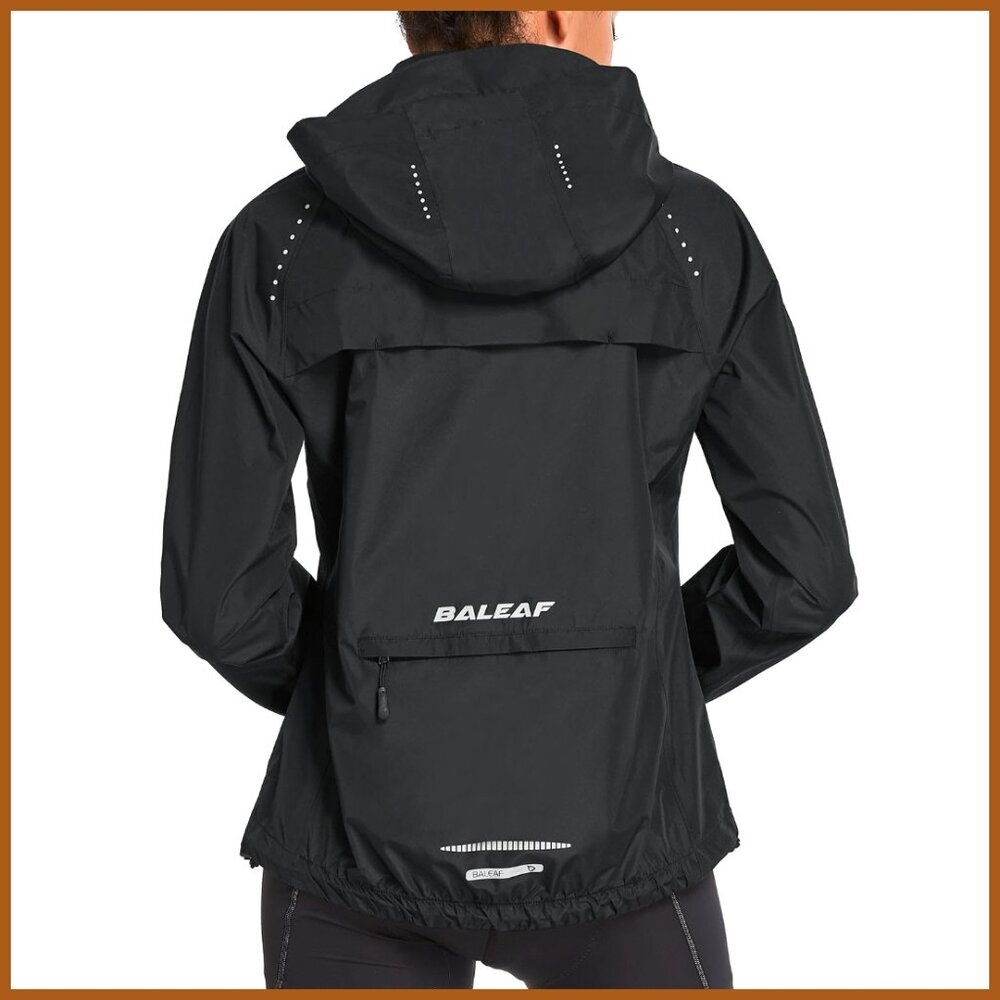 Waterproof Polyester Running Jacket Packable Lightweight Hooded Windbreaker
